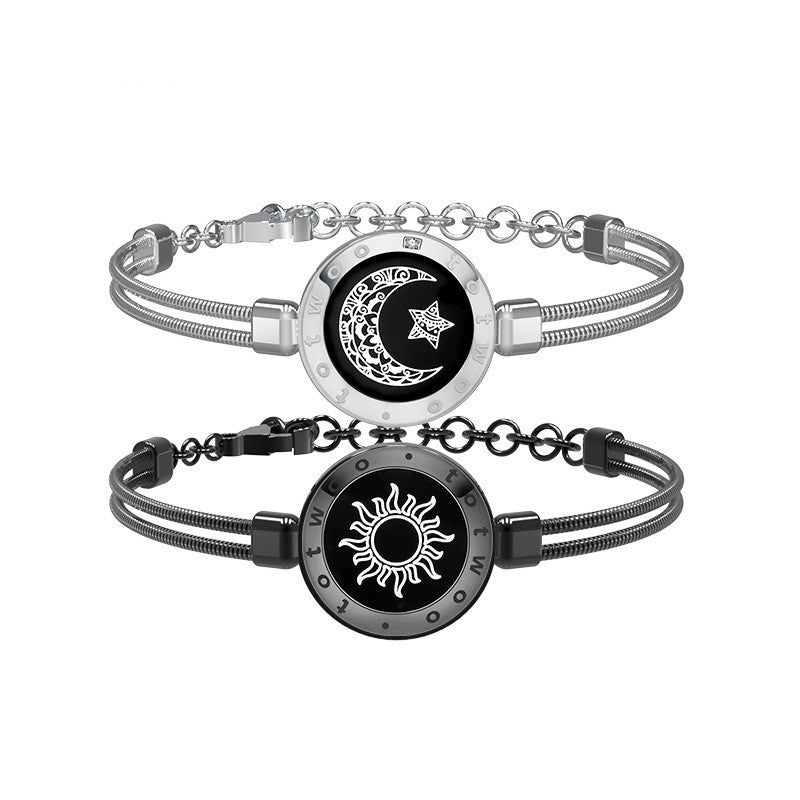 Sun-Moon Smart Sensing Couples Bracelet