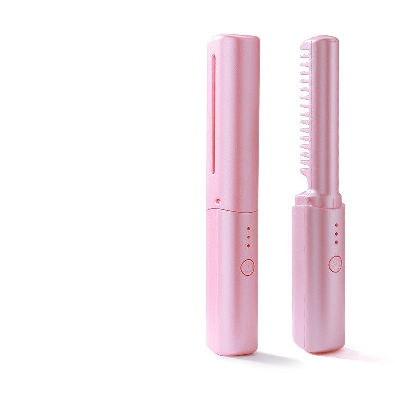 Wireless Hair Straightener and Curler Comb