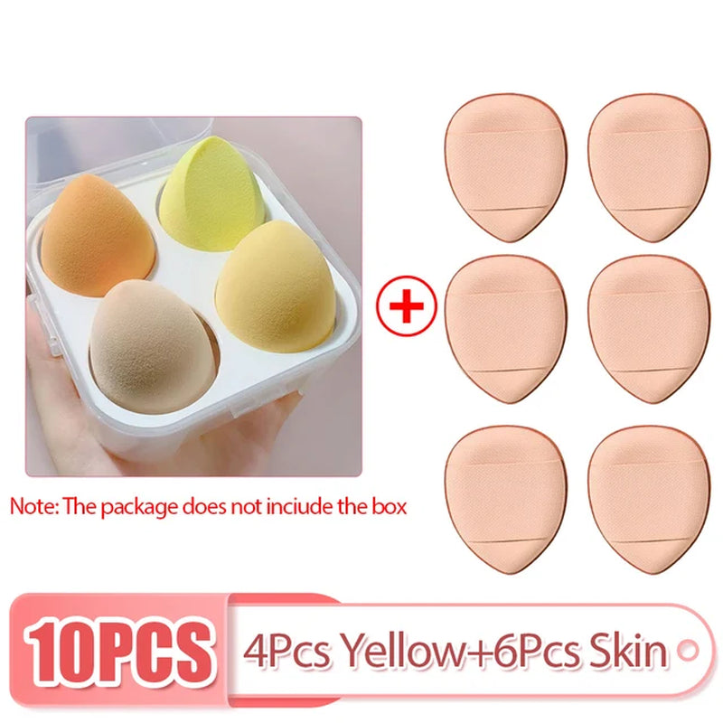 Mini Finger Puff Set Makeup Sponge Face Concealer Foundation Detail Puff Professional Cosmetic Cushion Puff Makeup Beauty Tool