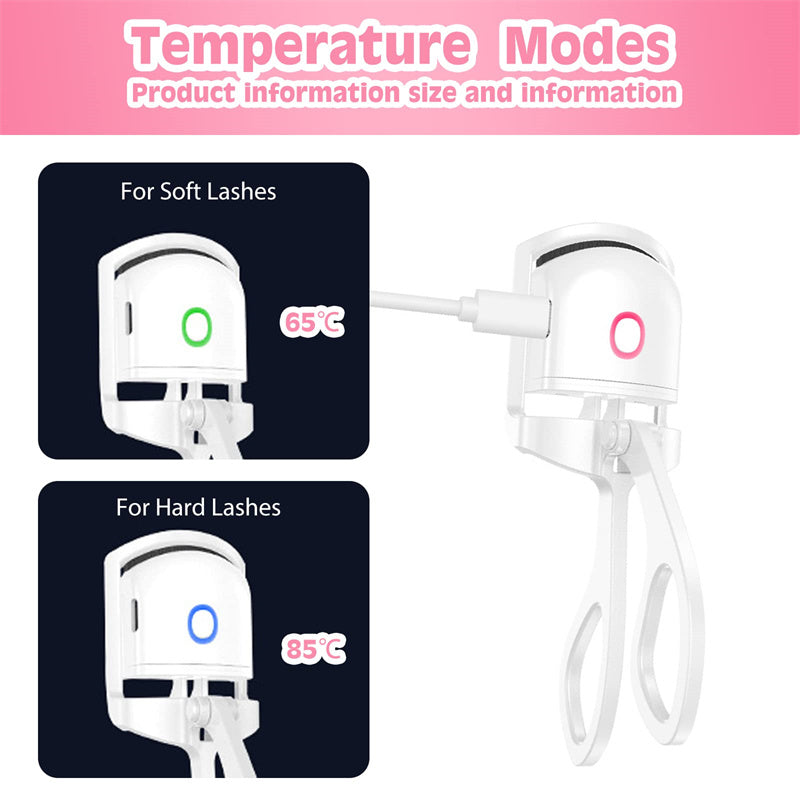 Mini Heated Eyelash Curler with Temperature Control