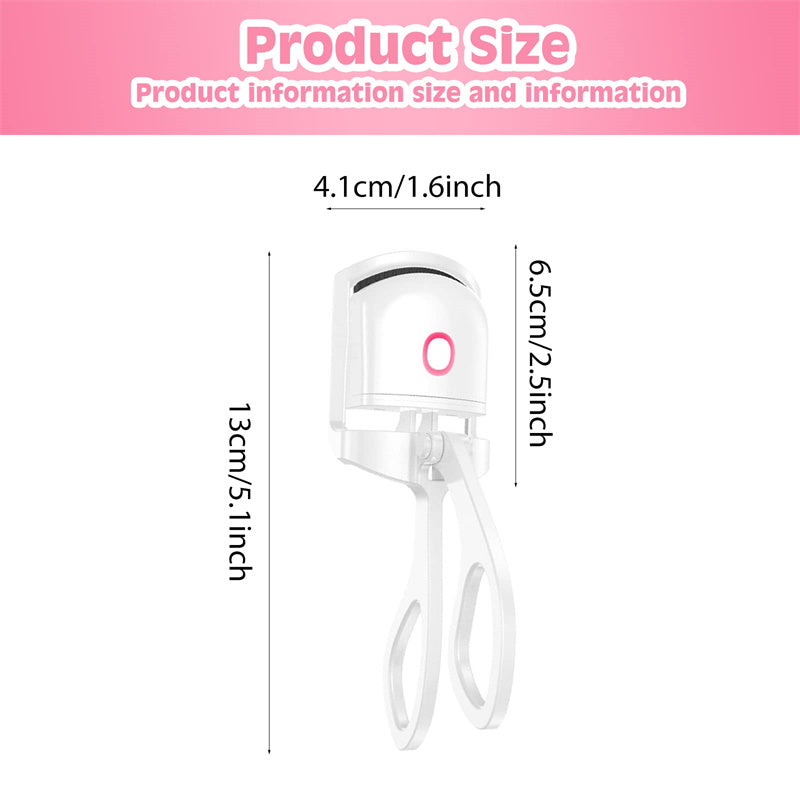 Mini Heated Eyelash Curler with Temperature Control