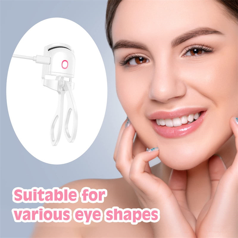 Mini Heated Eyelash Curler with Temperature Control