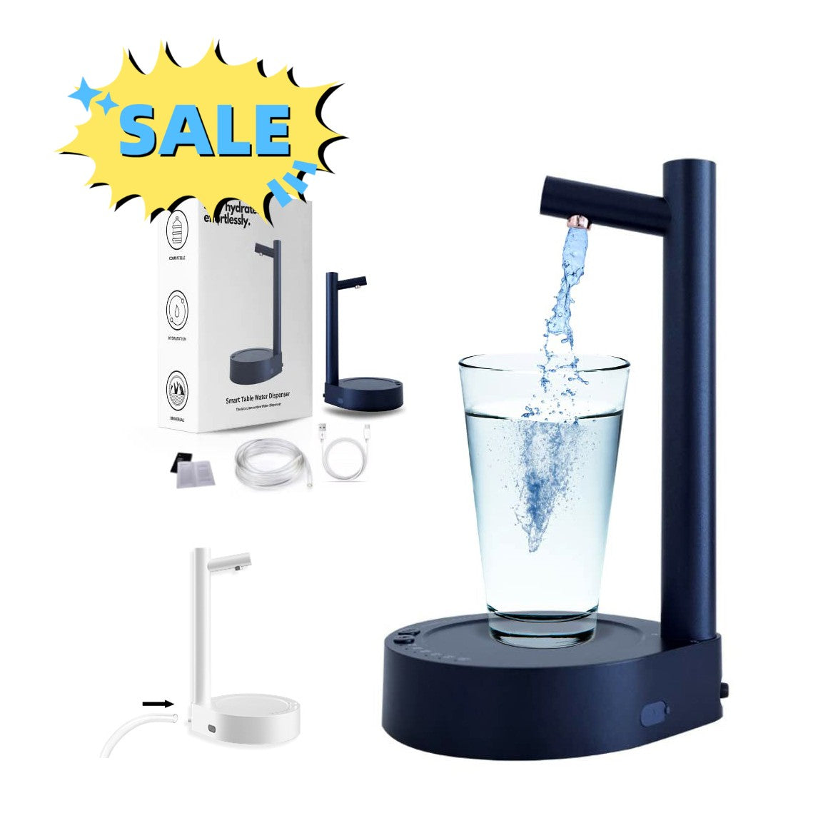 Electric Water Dispenser  with Automatic Pump